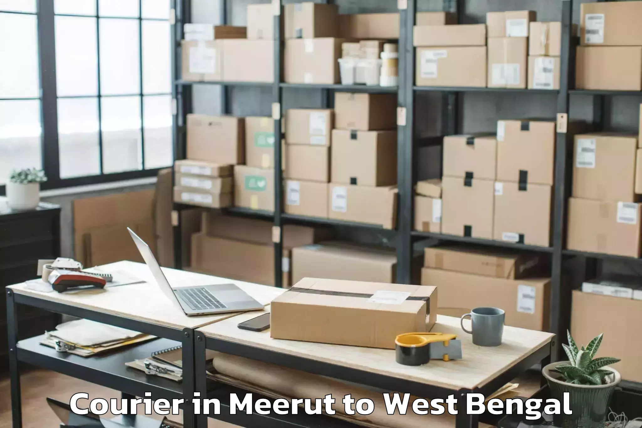 Book Meerut to Sankrail Courier